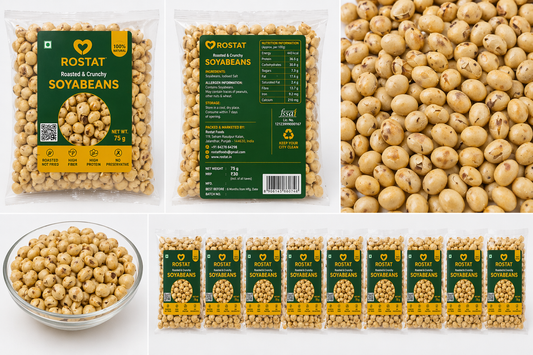 Rostat Roasted Soyabeans 75gm (Pack Of 10)